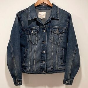 Lucky Brand Tomboy Trucker Women's Denim Jacket - Medium - Blue Vintage Wash